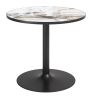 Batu Dining Table Gray & Black