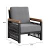 Naru Accent Chair Gray