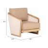 Sakina Lounge Chair Brown