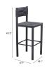 Iska Barstool Black