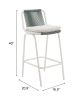 Luft Barstool White & Green
