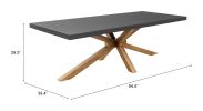 Suan Rectangular Dining Table Gray