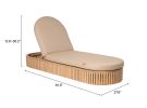 Sakina Chaise Lounge Brown