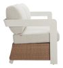 Gelo Sofa White & Brown