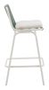 Luft Barstool White & Green