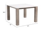 Leilani Square Dining Table (42") White