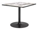 Caliza Dining Table Gray & Black