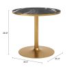 Batu Dining Table Black & Gold