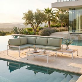 Lychee Modular Sectional Green