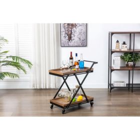Entertainment Cart, Wood and Black