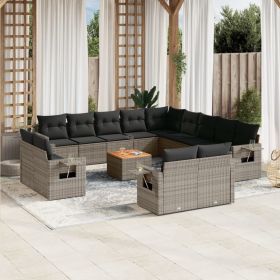 Garden Sofa Set Gray, Dark Gray