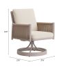 Rivan Swivel Dining Chair Beige