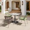 Caliza Dining Table Gray & Black