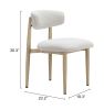 Bege Dining Chair White