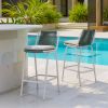 Luft Barstool White & Green