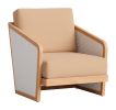 Sakina Lounge Chair Brown
