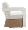 Gelo Swivel Chair White & Brown