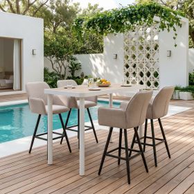 Sieve Swivel Barstool Beige