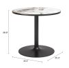 Batu Dining Table Gray & Black
