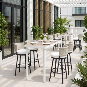 Midnight Wave Barstool White