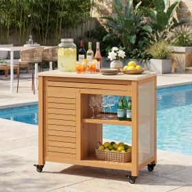 Valtan Bar Cart Natural