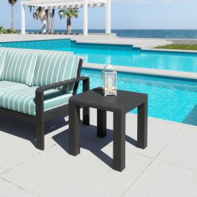 Rolig Side Table Black