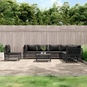 Garden Lounge Set Anthracite (Color: Anthracite)